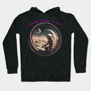 Galentine girl entering space capsule Hoodie